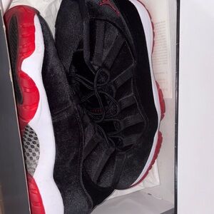 Jordan Black and Red Sneakers